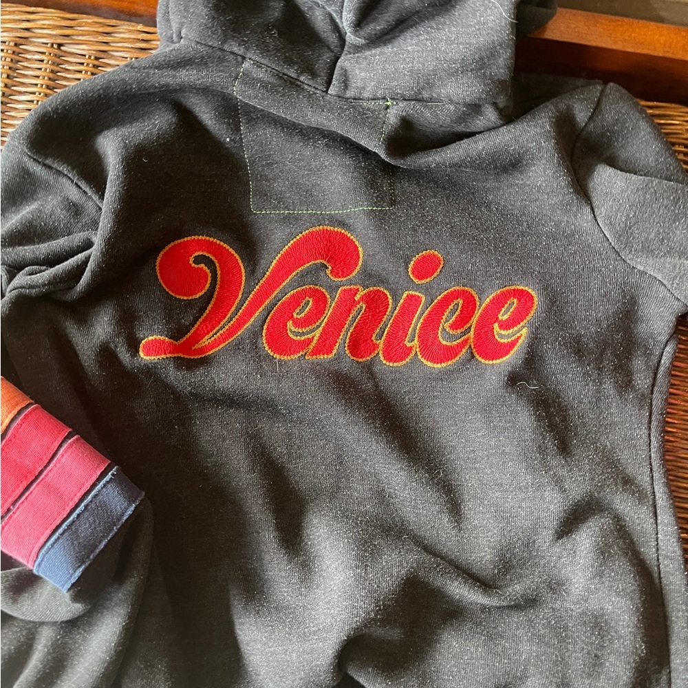AV Venice Hoodie with vintage thick stripe sleeve